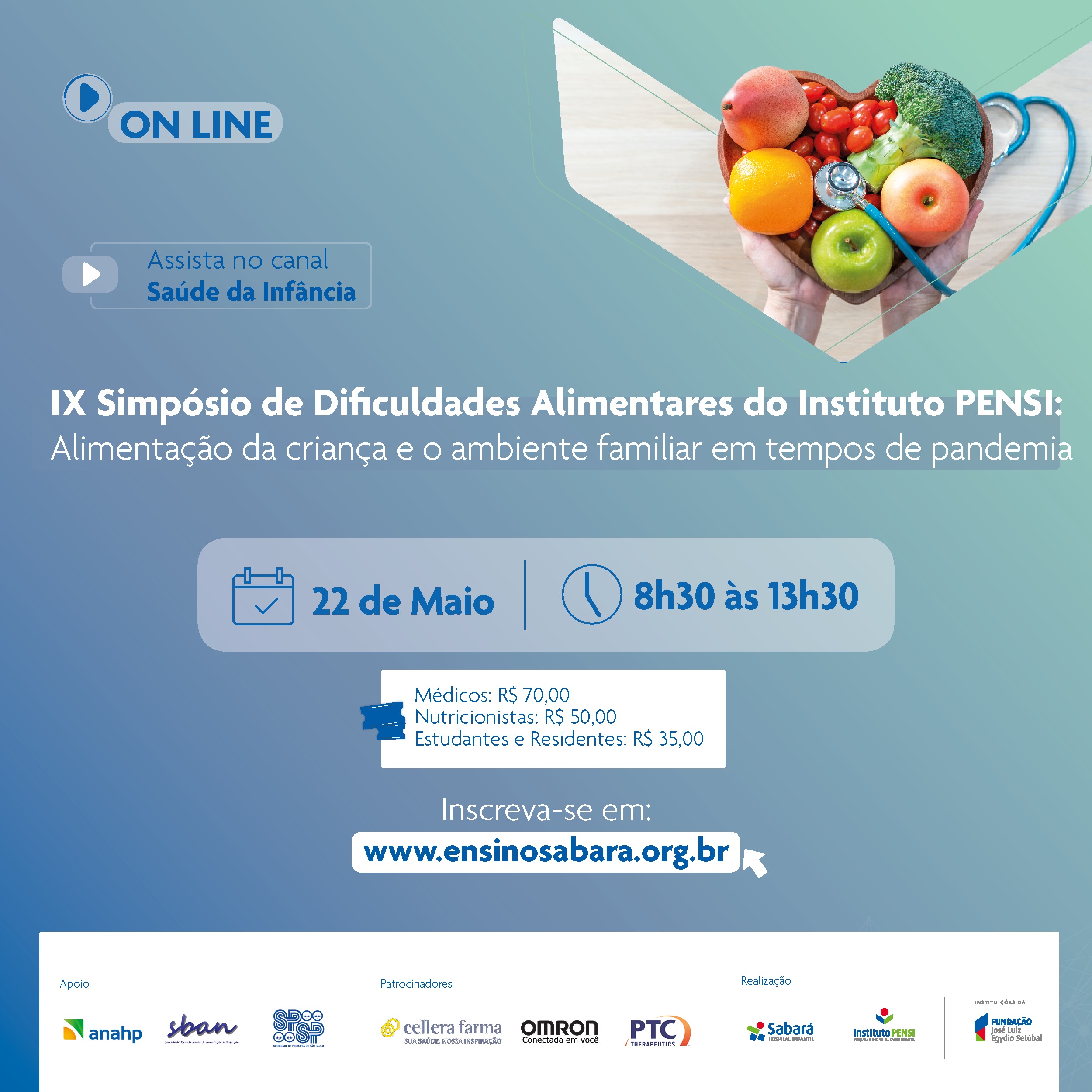 Instituto PENSI promove Simpósio de Dificuldades Alimentares