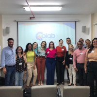 Representantes da diretoria, da equipe de Qualidade, gerentes e coordenadores das principais áreas assistenciais do Hospital São Lucas Copacabana se reuniram em apresentação do Colab Anahp Colab no Hospital São Lucas Copacabana