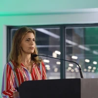 10 - Ana Estela Haddad, secretária de Informação e Saúde Digital do Ministério da Saúde, durante sua apresentação no evento