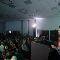 11 - Ana Estela Haddad, secretária de Informação e Saúde Digital do Ministério da Saúde, durante sua apresentação no evento